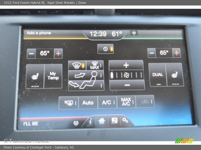 Ingot Silver Metallic / Dune 2013 Ford Fusion Hybrid SE