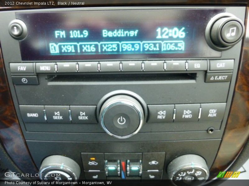 Controls of 2012 Impala LTZ