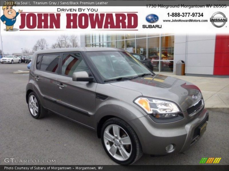 Titanium Gray / Sand/Black Premium Leather 2011 Kia Soul !