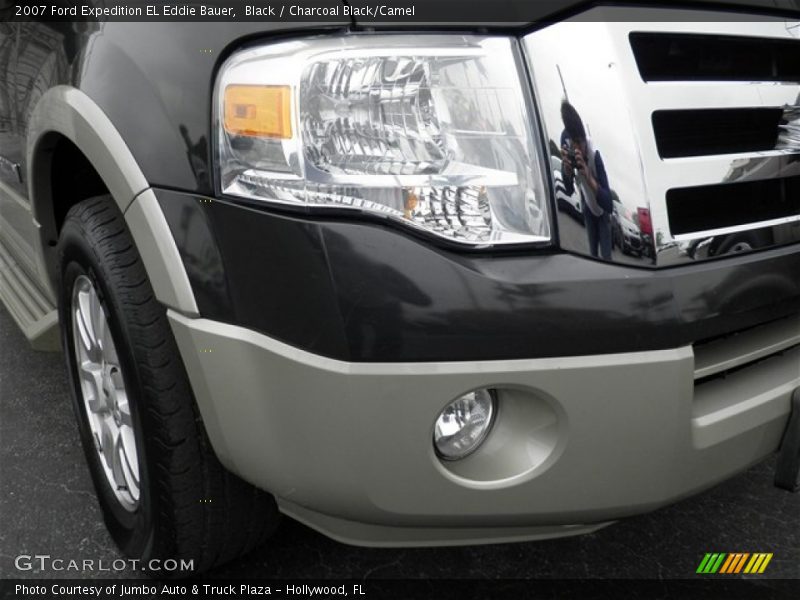 Black / Charcoal Black/Camel 2007 Ford Expedition EL Eddie Bauer