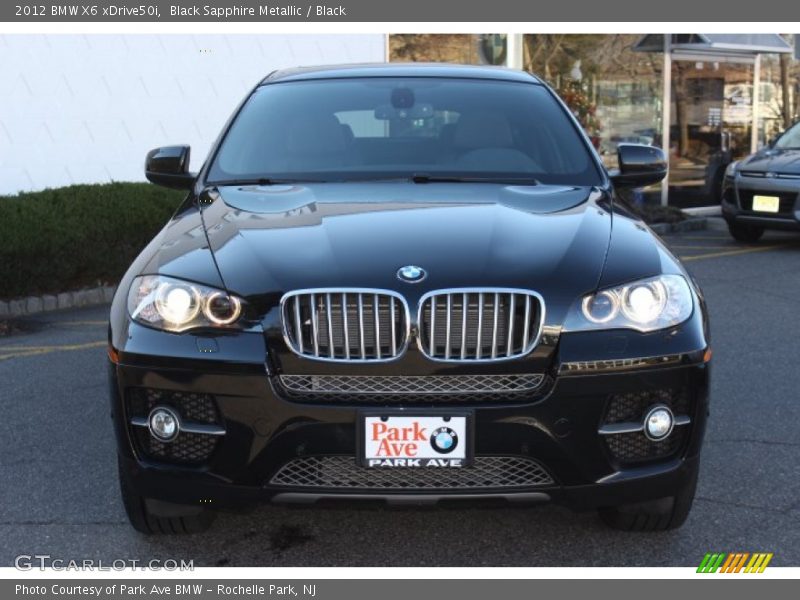 Black Sapphire Metallic / Black 2012 BMW X6 xDrive50i