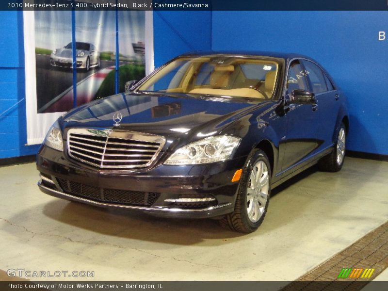 Black / Cashmere/Savanna 2010 Mercedes-Benz S 400 Hybrid Sedan