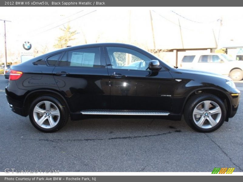 Black Sapphire Metallic / Black 2012 BMW X6 xDrive50i