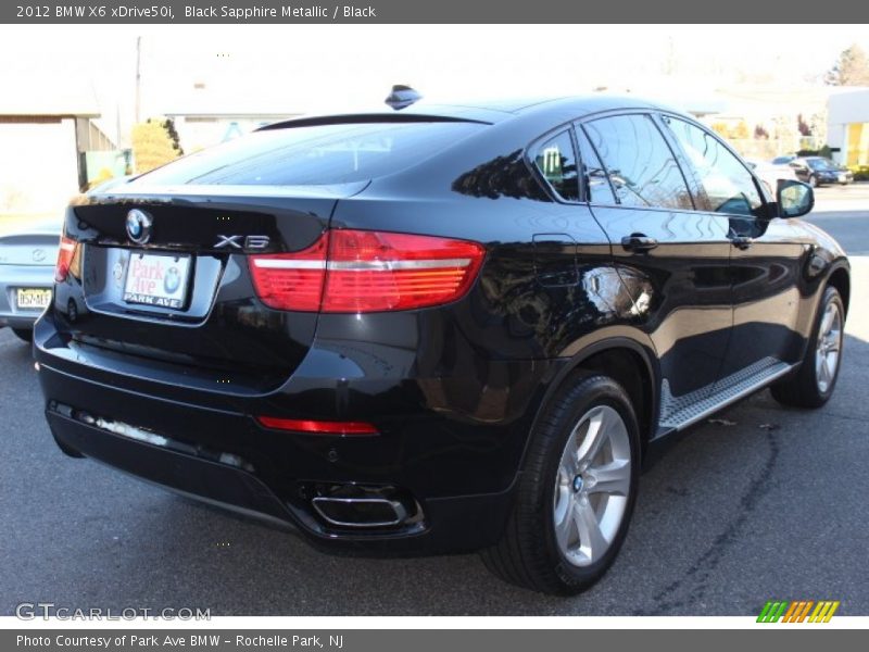 Black Sapphire Metallic / Black 2012 BMW X6 xDrive50i