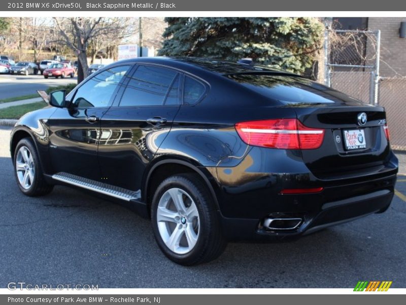 Black Sapphire Metallic / Black 2012 BMW X6 xDrive50i