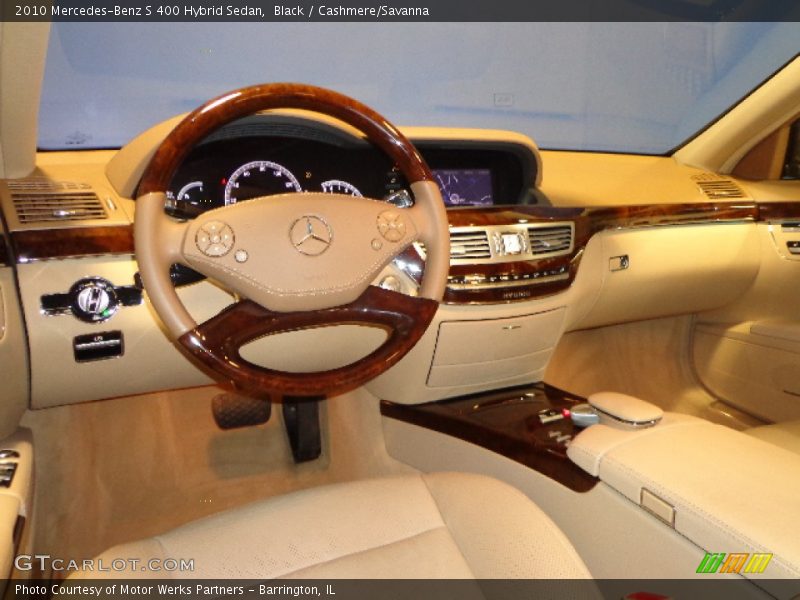 Black / Cashmere/Savanna 2010 Mercedes-Benz S 400 Hybrid Sedan