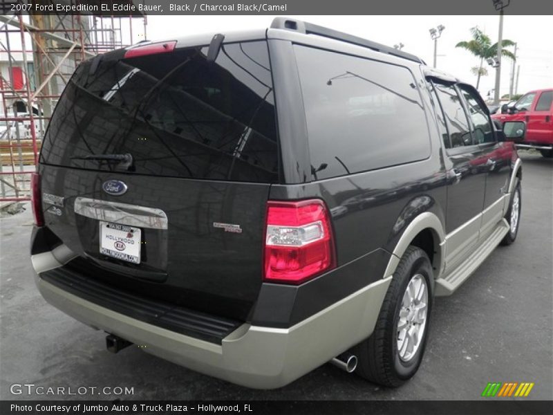 Black / Charcoal Black/Camel 2007 Ford Expedition EL Eddie Bauer