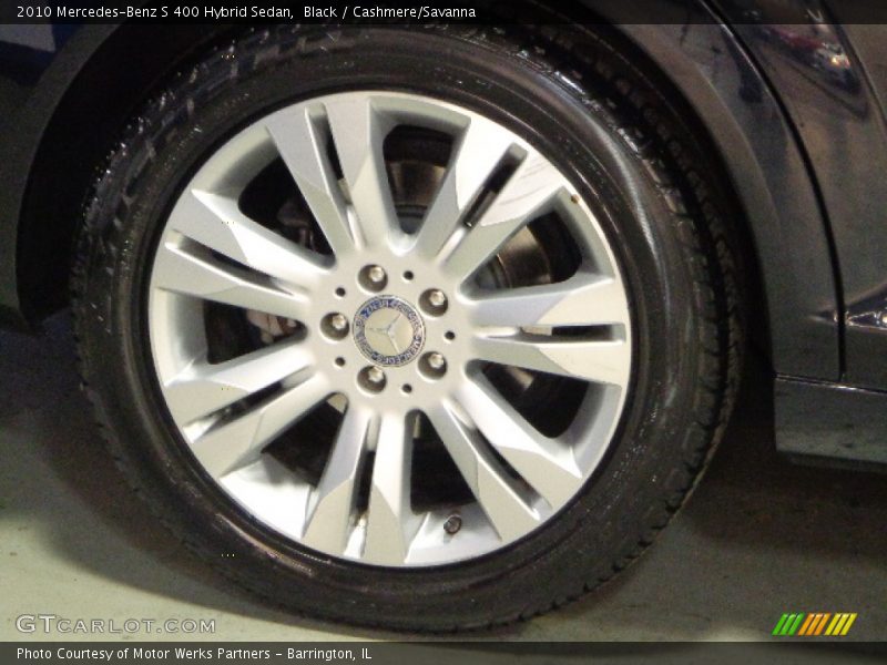 Black / Cashmere/Savanna 2010 Mercedes-Benz S 400 Hybrid Sedan