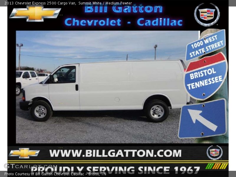 Summit White / Medium Pewter 2013 Chevrolet Express 2500 Cargo Van