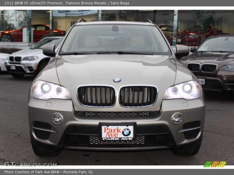 Platinum Bronze Metallic / Sand Beige 2012 BMW X5 xDrive35i Premium