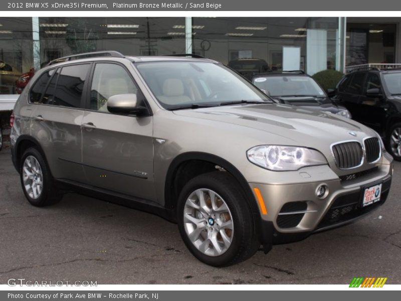 Platinum Bronze Metallic / Sand Beige 2012 BMW X5 xDrive35i Premium