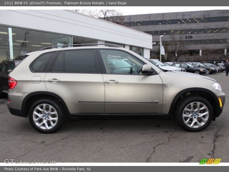 Platinum Bronze Metallic / Sand Beige 2012 BMW X5 xDrive35i Premium