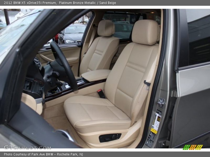 Platinum Bronze Metallic / Sand Beige 2012 BMW X5 xDrive35i Premium