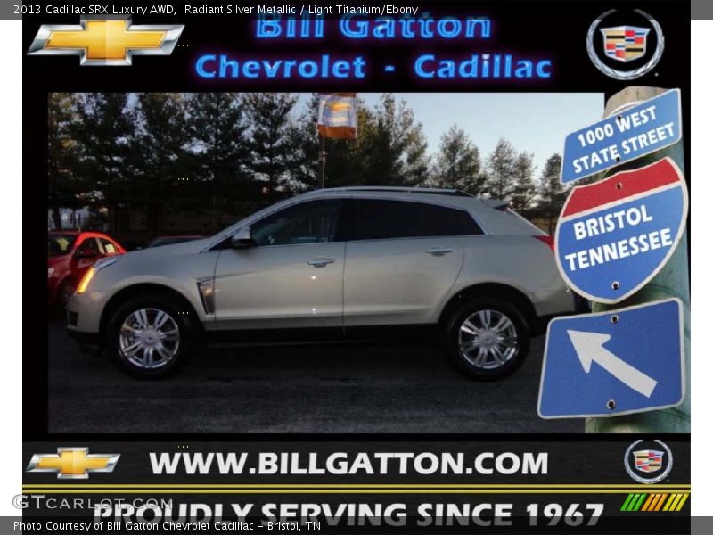 Radiant Silver Metallic / Light Titanium/Ebony 2013 Cadillac SRX Luxury AWD