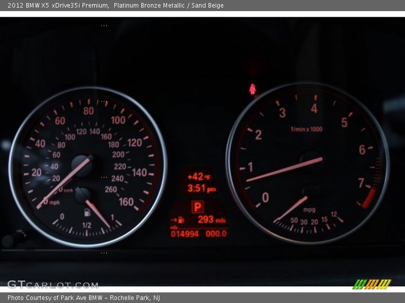 Platinum Bronze Metallic / Sand Beige 2012 BMW X5 xDrive35i Premium
