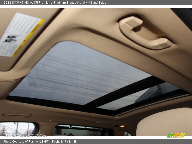 Platinum Bronze Metallic / Sand Beige 2012 BMW X5 xDrive35i Premium