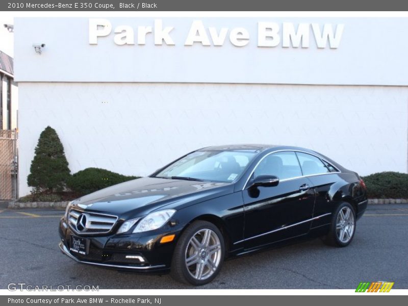 Black / Black 2010 Mercedes-Benz E 350 Coupe