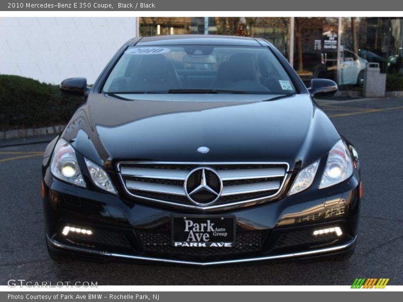 Black / Black 2010 Mercedes-Benz E 350 Coupe