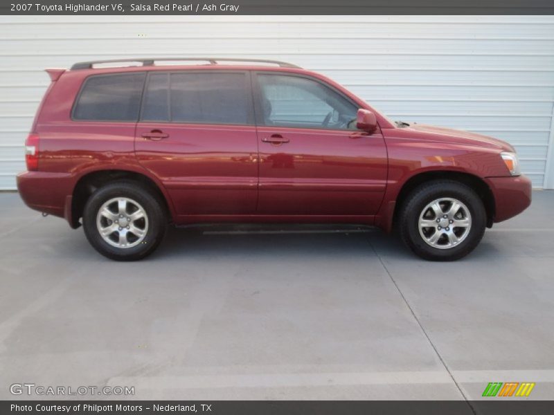 Salsa Red Pearl / Ash Gray 2007 Toyota Highlander V6