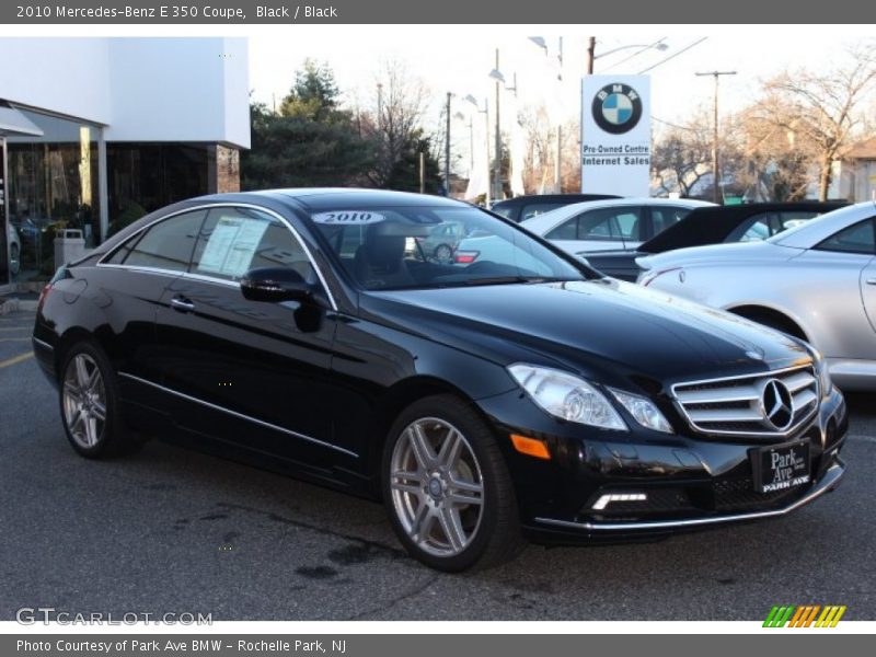 Black / Black 2010 Mercedes-Benz E 350 Coupe