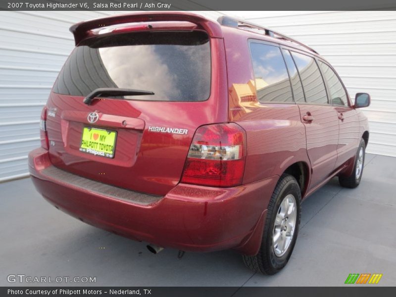 Salsa Red Pearl / Ash Gray 2007 Toyota Highlander V6