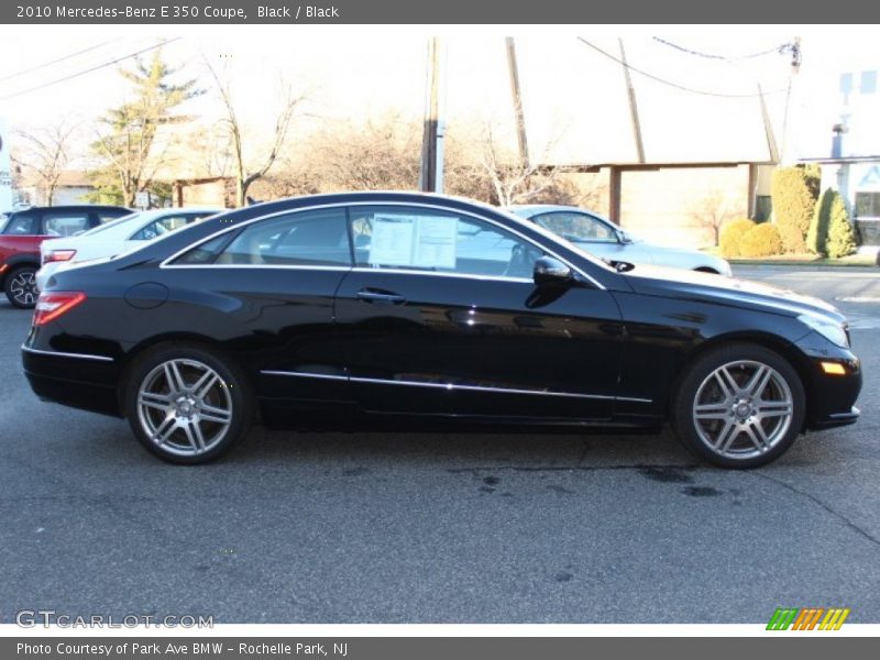Black / Black 2010 Mercedes-Benz E 350 Coupe