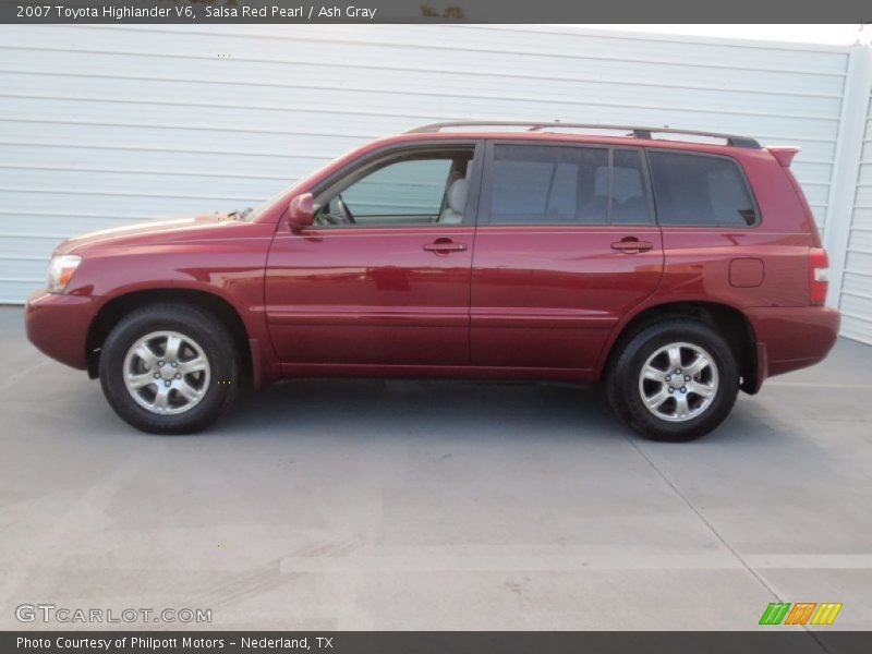 Salsa Red Pearl / Ash Gray 2007 Toyota Highlander V6
