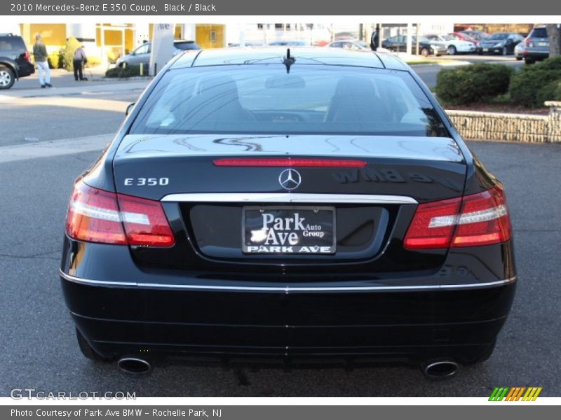 Black / Black 2010 Mercedes-Benz E 350 Coupe
