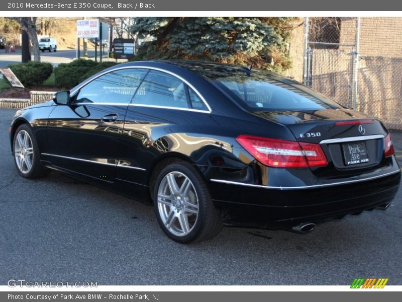 Black / Black 2010 Mercedes-Benz E 350 Coupe