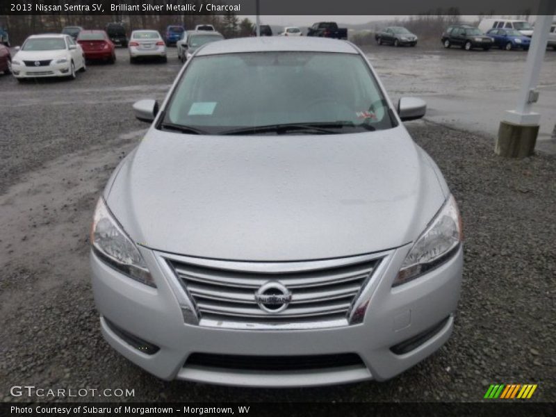 Brilliant Silver Metallic / Charcoal 2013 Nissan Sentra SV