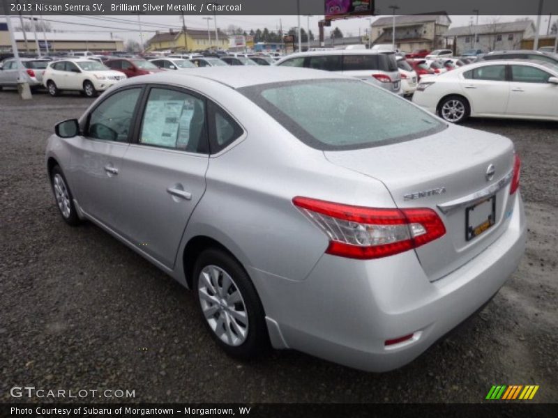 Brilliant Silver Metallic / Charcoal 2013 Nissan Sentra SV
