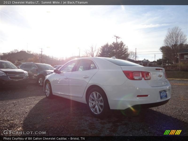Summit White / Jet Black/Titanium 2013 Chevrolet Malibu LT