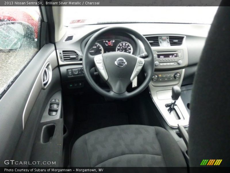 Brilliant Silver Metallic / Charcoal 2013 Nissan Sentra SV