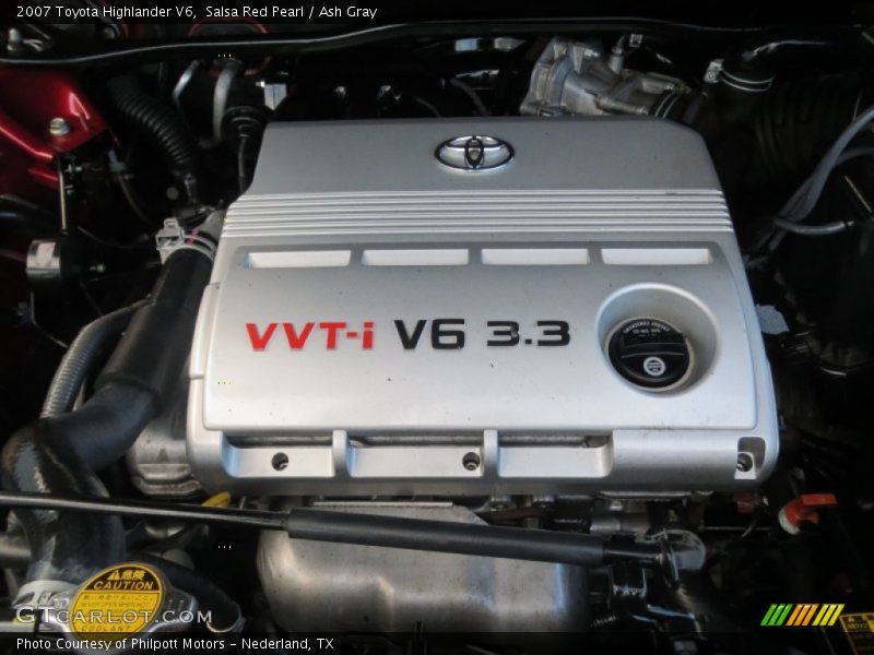 Salsa Red Pearl / Ash Gray 2007 Toyota Highlander V6