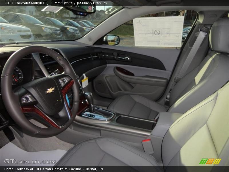 Summit White / Jet Black/Titanium 2013 Chevrolet Malibu LT