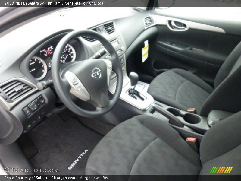 Brilliant Silver Metallic / Charcoal 2013 Nissan Sentra SV