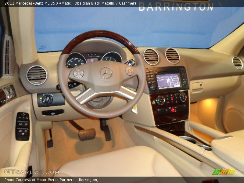 Obsidian Black Metallic / Cashmere 2011 Mercedes-Benz ML 350 4Matic