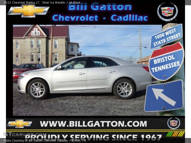 Silver Ice Metallic / Jet Black 2013 Chevrolet Malibu LT