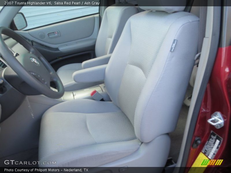 Salsa Red Pearl / Ash Gray 2007 Toyota Highlander V6