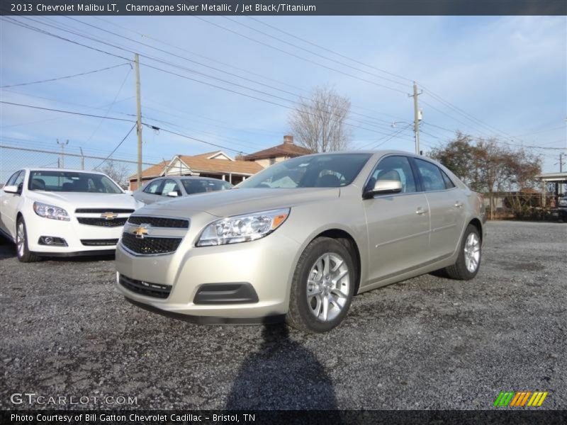 Champagne Silver Metallic / Jet Black/Titanium 2013 Chevrolet Malibu LT