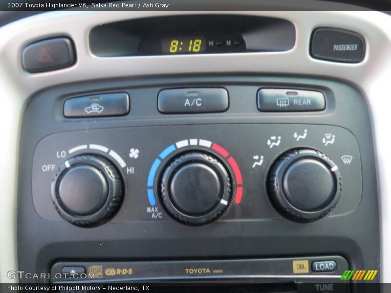 Salsa Red Pearl / Ash Gray 2007 Toyota Highlander V6