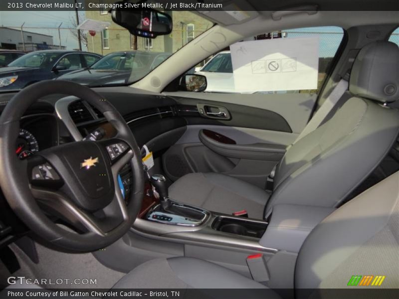 Champagne Silver Metallic / Jet Black/Titanium 2013 Chevrolet Malibu LT