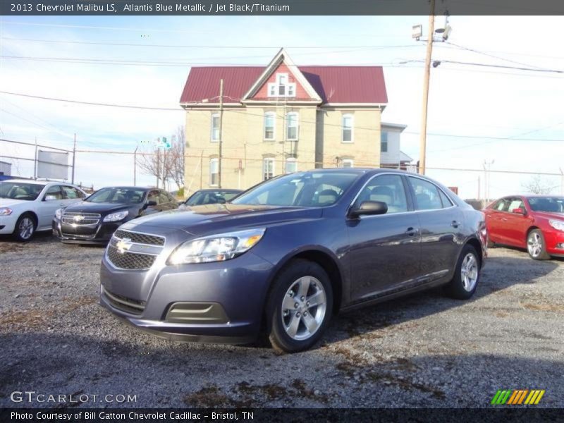 Atlantis Blue Metallic / Jet Black/Titanium 2013 Chevrolet Malibu LS