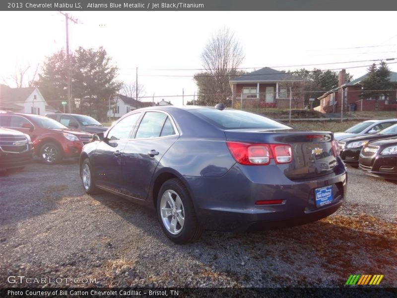 Atlantis Blue Metallic / Jet Black/Titanium 2013 Chevrolet Malibu LS