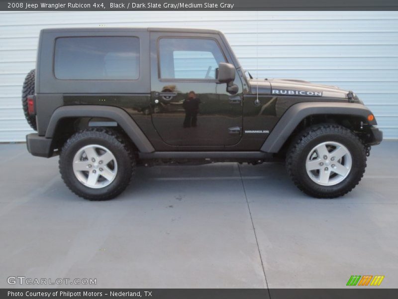 Black / Dark Slate Gray/Medium Slate Gray 2008 Jeep Wrangler Rubicon 4x4