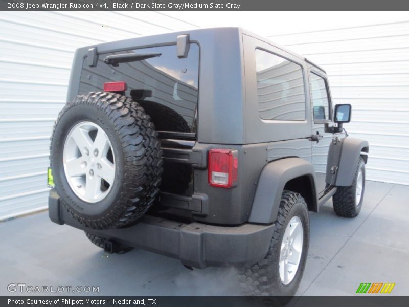 Black / Dark Slate Gray/Medium Slate Gray 2008 Jeep Wrangler Rubicon 4x4