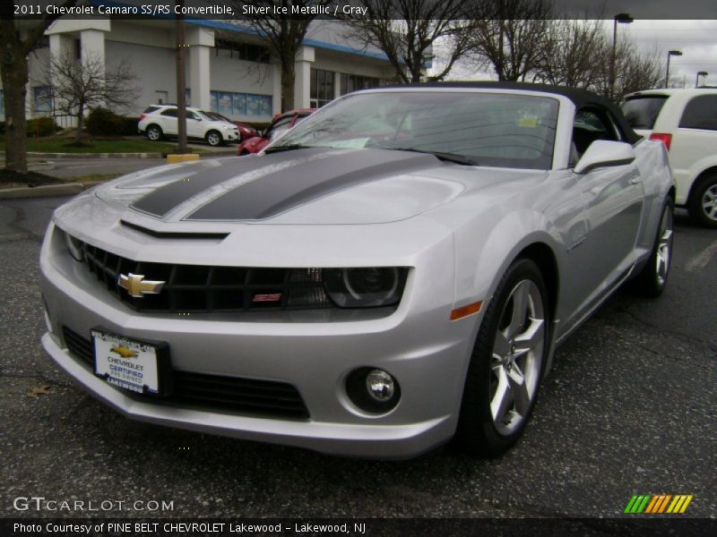 Silver Ice Metallic / Gray 2011 Chevrolet Camaro SS/RS Convertible