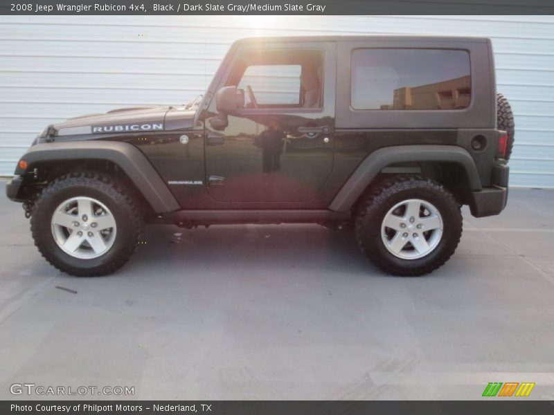 Black / Dark Slate Gray/Medium Slate Gray 2008 Jeep Wrangler Rubicon 4x4