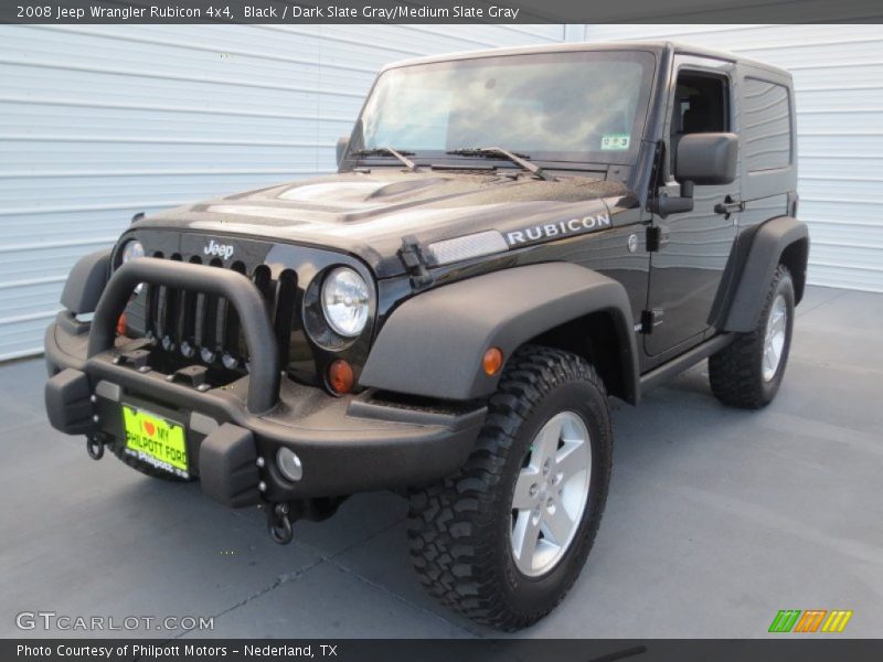 Black / Dark Slate Gray/Medium Slate Gray 2008 Jeep Wrangler Rubicon 4x4