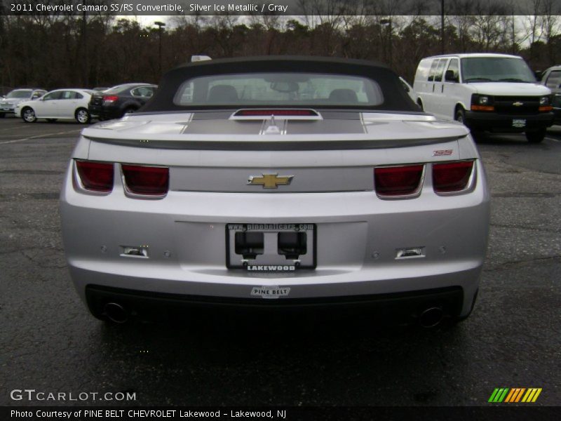 Silver Ice Metallic / Gray 2011 Chevrolet Camaro SS/RS Convertible